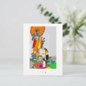 Colorful briefkaart boeddhistische tempel Cambodja (Staand voorkant)