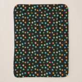 Colorful Bright Flower Happy Pattern Throw Blanket (Voorkant)
