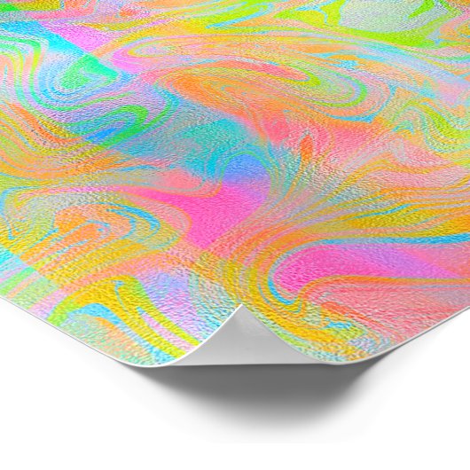 COLORFUL BRIGHT MODERN ABSTRACT POSTER (Hoek)