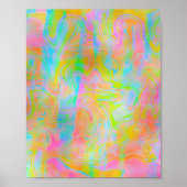 COLORFUL BRIGHT MODERN ABSTRACT POSTER (Voorkant)