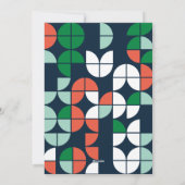 Colorful bright Noel Kerstgeometrische foto Ho Feestdagenkaart (Achterkant)