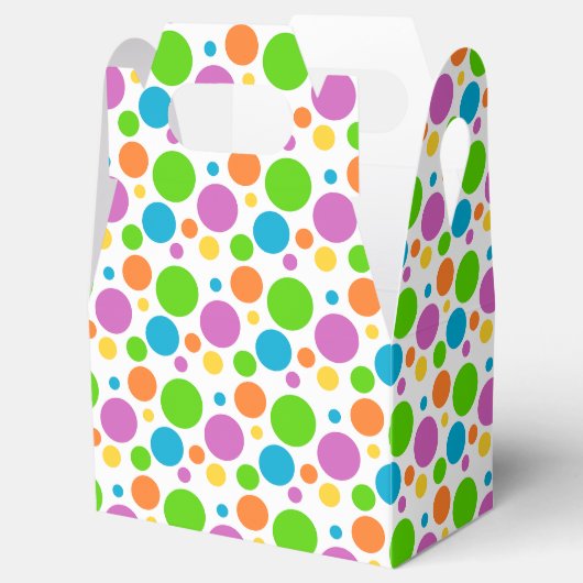 Colorful Bright Stippen Patroon Bedankdoosjes (Geopend)