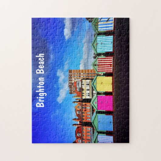 Colorful Brighton Beach Huts Legpuzzel (Verticaal)
