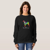 Colorful Brittany Dog mam Brittany Trui (Voorkant volledig)