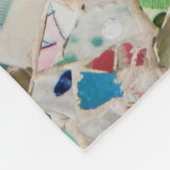 Colorful broken pottery wall picture very unusual  fleece deken (Hoek)