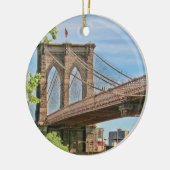 Colorful Brooklyn Bridge Keramisch Ornament (Links)