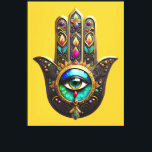 Colorful Brown Gold Hamsa Rainbow Color Third Eye Canvas Afdruk<br><div class="desc">You are viewing The Lee Hiller Photography Art and Designs Collection of Home and Office Decor, Apparel, Gifts and Collectibles. The Designs include Lee Hiller Photography and Mixed Media Digital Art Collection http://LeeHiller.com</div>
