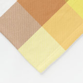 Colorful Brown Oranje Yellow Herfst Pattern Fleece Deken (Hoek)