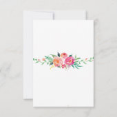 Colorful Brunch & Bubble bridal doucheuitnodiging Kaart (Achterkant)