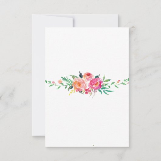 Colorful Brunch & Bubble bridal doucheuitnodiging Kaart (Achterkant)