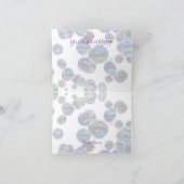 Colorful bubbels blij met verjaardagsgroet kaart (Binnen)