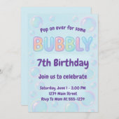 Colorful Bubble Birthday Kaart (Voorkant / Achterkant)