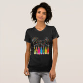 Colorful Bubble Bottles Celebrations T-shirt (Voorkant volledig)