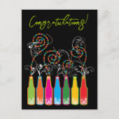 Colorful Bubble Bottles & Spirals Gefeliciteerd Briefkaart (Voorkant)