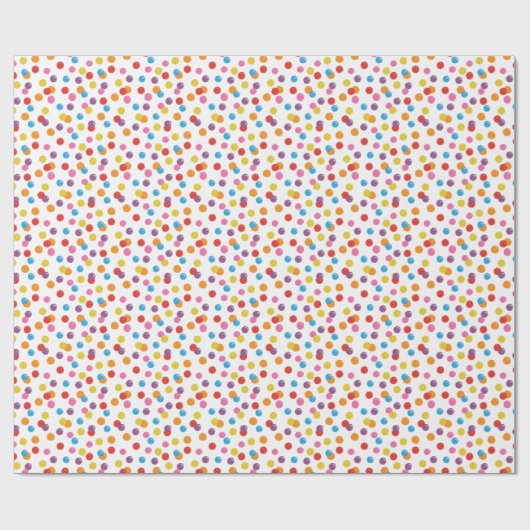 Colorful Bubble Gum Pattern Cadeaupapier (Vlak)