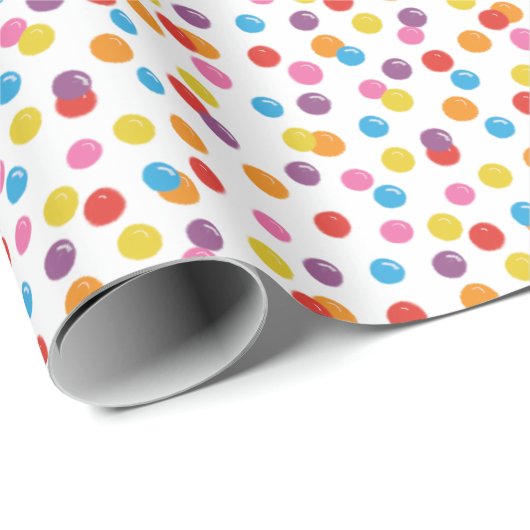 Colorful Bubble Gum Pattern Cadeaupapier (Rol Hoek)
