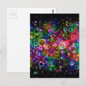 Colorful Bubble-ontwerp Briefkaart (Voorkant / Achterkant)