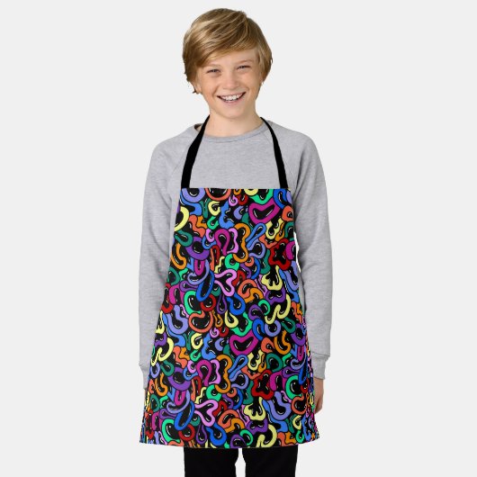 Colorful Bubble Pattern Schort (Gedragen)