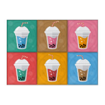 Colorful Bubble Tea 6 Pack