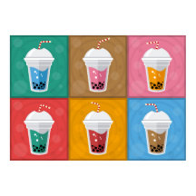 Colorful Bubble Tea 6 Pack