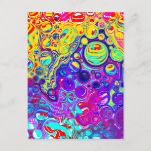 Colorful Bubbles Briefkaart