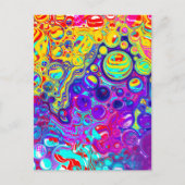 Colorful Bubbles Briefkaart (Voorkant)