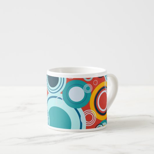 Colorful Bubbles Espresso Kop (Voorkant rechts)