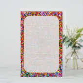 "Colorful Bubbles" fijn geblindeerde artikelen Briefpapier (Staand voorkant)