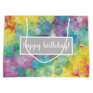 Colorful Bubbles Gift Bag Groot Cadeauzakje