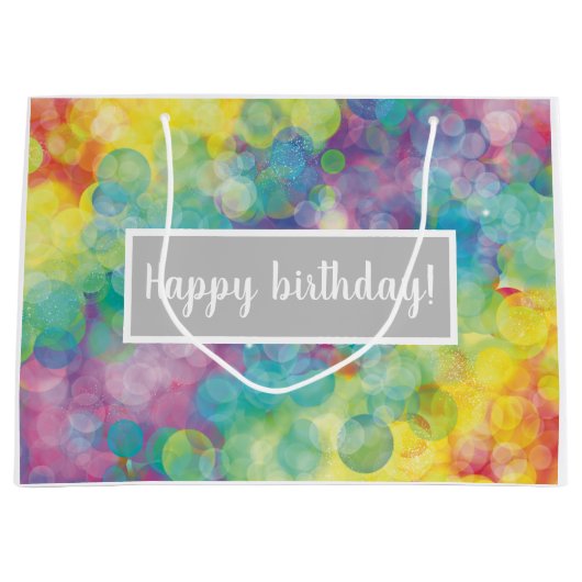 Colorful Bubbles Gift Bag Groot Cadeauzakje (Voorkant)