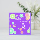 Colorful Bubbles Kaart (Staand voorkant)