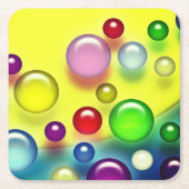 Colorful Bubbles Kartonnen Onderzetters (Voorkant)