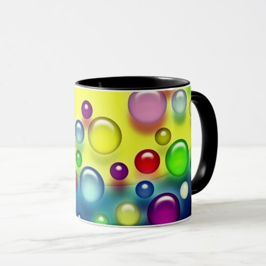 Colorful Bubbles Mok (Voorkant rechts)