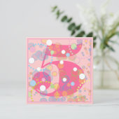 Colorful Bubbles om het even welke Uitnodiging van (Staand voorkant)