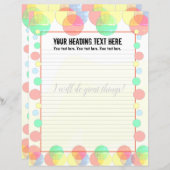 Colorful Bubbles-papier voor gebonnen schrijven (Voorkant / Achterkant)