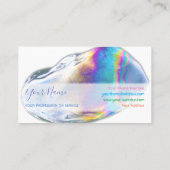 Colorful bubbles verjaardagsplanner en feestje visitekaartje (Achterkant)