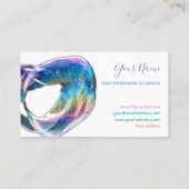 Colorful bubbles verjaardagsplanner en partijbus visitekaartje (Achterkant)