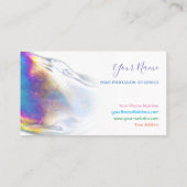 Colorful bubbles verjaardagsplanner en partijbus visitekaartje (Achterkant)