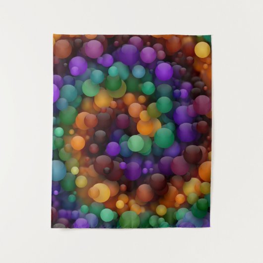 Colorful Bubbles Wandkleed (Voorkant)