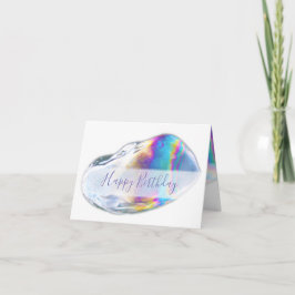 Colorful bubles verjaardagsfeestje kaart