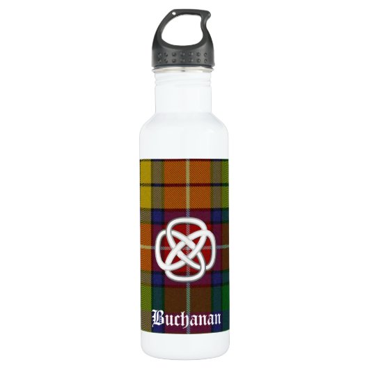 Colorful Buchanan Tartan Pset Waterfles (Voorkant)