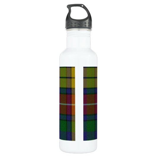 Colorful Buchanan Tartan Pset Waterfles (Achterkant)