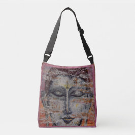 Colorful Buddha Art Cross Body Canvas tas