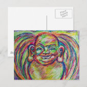 Colorful Buddha Briefkaart (Voorkant / Achterkant)