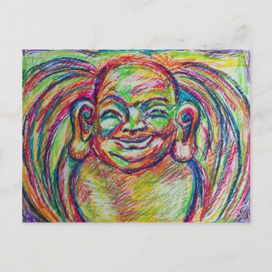 Colorful Buddha Briefkaart (Voorkant)