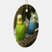 Colorful Budgie Bird Keramisch Ornament (Rechts)