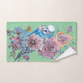 Colorful Budgie Budgerigar Roos GreenTowel Set Bad Handdoek (Handdoek)