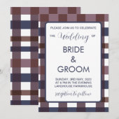 Colorful Buffalo Play Country Lumberjack Weddensch Kaart (Voorkant / Achterkant)