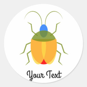 Colorful Bug Ronde Sticker