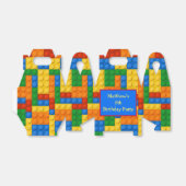 Colorful Building Blocks Birthday Party Bedankdoosjes (Uitgevouwen)